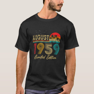 August 1959 62 Years Old Limited Edition 62Nd Birt T-Shirt