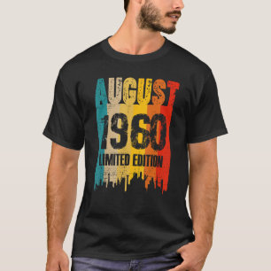 August 1960 63 Years Of Being Awesome T-Shirt
