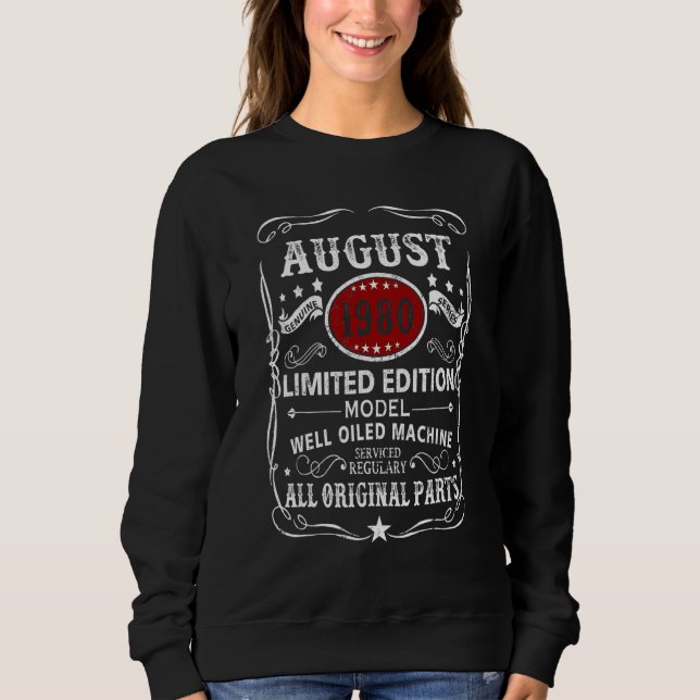 August 1980  Model Well Oiled Machine Sweatshirt (Front)