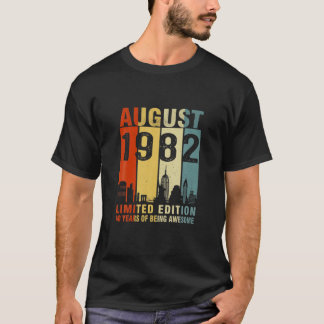 August 1982 Limited Edition 40 Years Of Being Awes T-Shirt