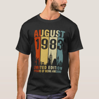 August 1983 40 Years Of Being Awesome T-Shirt