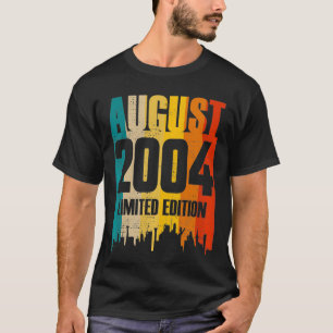 August 2004 17 Years Old Birthday Limited Edition  T-Shirt