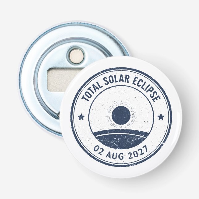 August 2 2027 Solar Eclipse Bottle Opener (Front)