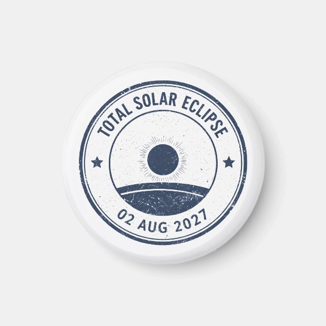 August 2 2027 Solar Eclipse Magnet (Front)