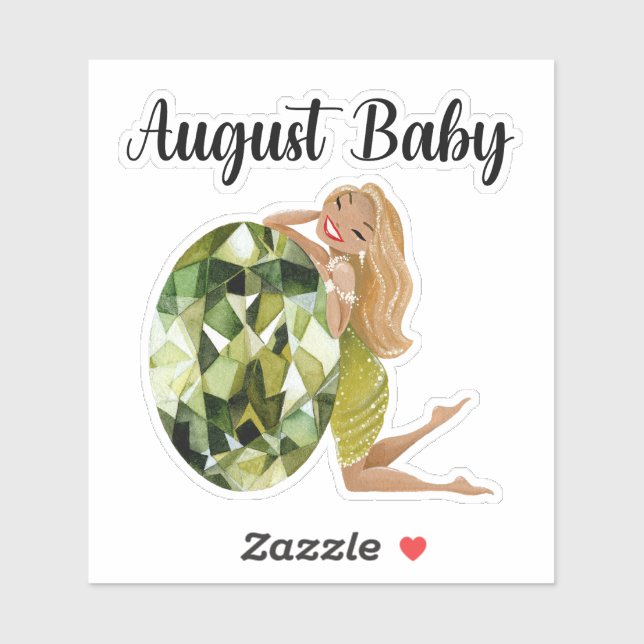 August Baby Birthday Sticker (Sheet)