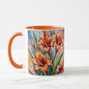August Birth Month Flower Gladiolus’s. Gladiolus Mug