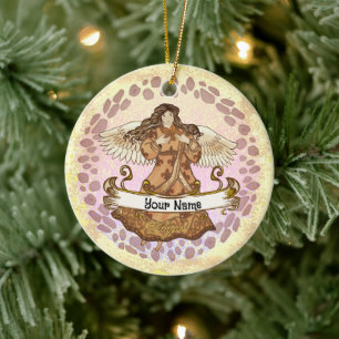 August Birthday Angel  Ornament