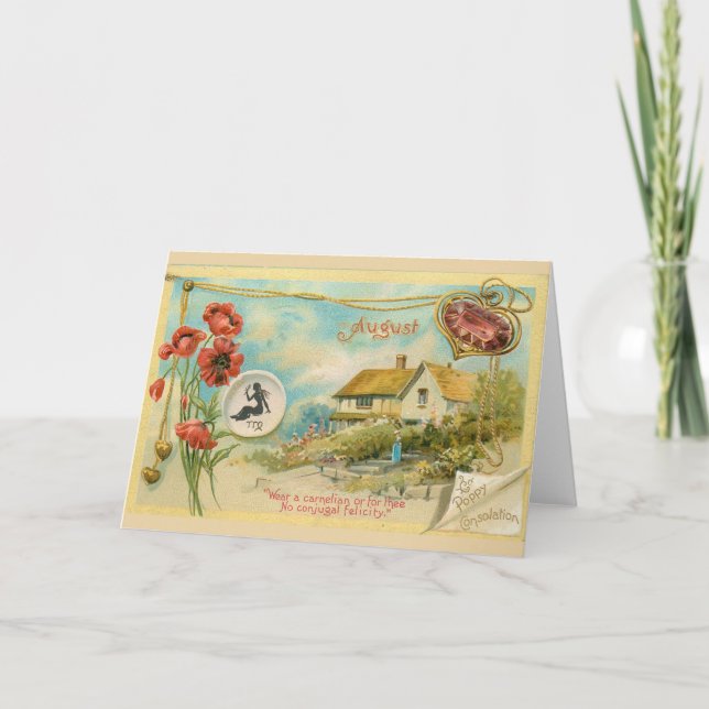 August Birthday Card (Front)