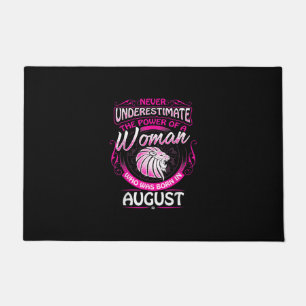 August Birthday Gift Woman Leo Zodiac Astrology Doormat
