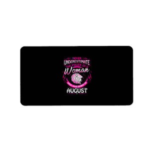 August Birthday Gift Woman Leo Zodiac Astrology Label