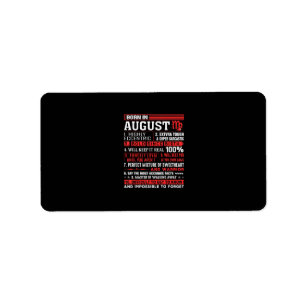 August Birthday Gifts - Born In August Virgo Label