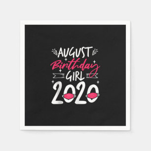August Birthday Quarantine Gift Women Her Girl Leo Napkin