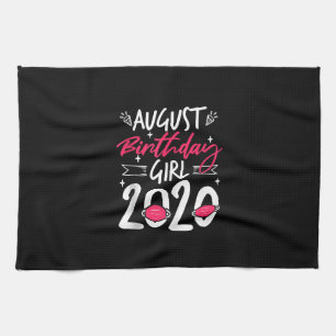 August Birthday Quarantine Gift Women Her Girl Leo Tea Towel
