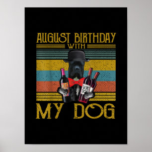 August Birthday With My Cane Corso Dog 2020 Poster