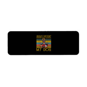 August Birthday With My Doberman Pinscher Dog 2020 Return Address Label