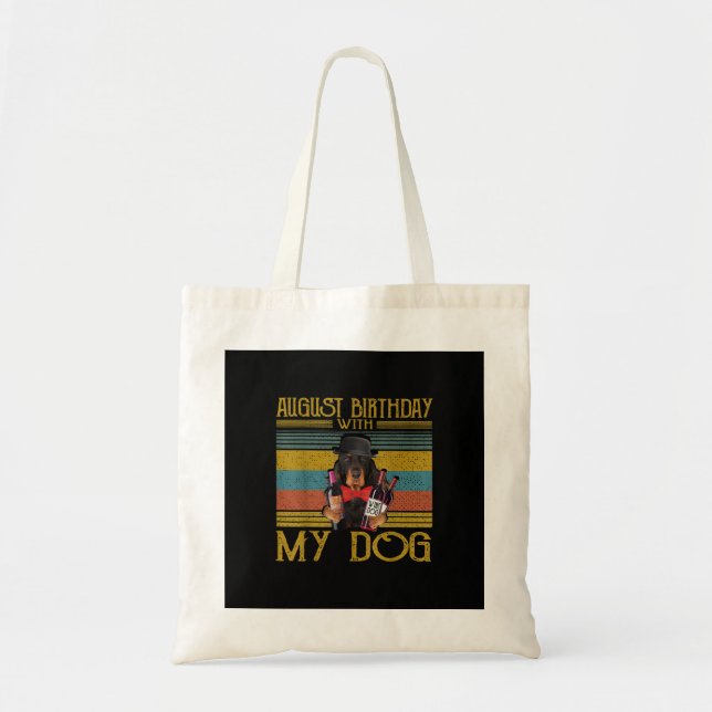 August Birthday With My Gordon Setter Dog 2020 Tote Bag (Front)