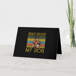 August Birthday With My Irish Setter Dog 2020 Card