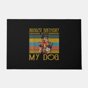 August Birthday With My Irish Setter Dog 2020 Doormat