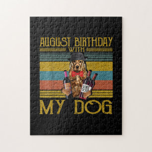 August Birthday With My Irish Setter Dog 2020 Jigsaw Puzzle