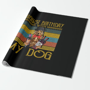 August Birthday With My Irish Setter Dog 2020 Wrapping Paper