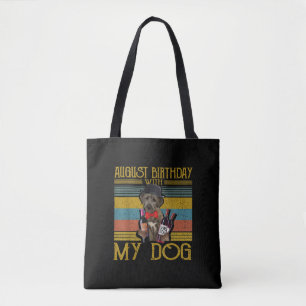 August Birthday With My Irish Wolfhound Dog 2020 Tote Bag
