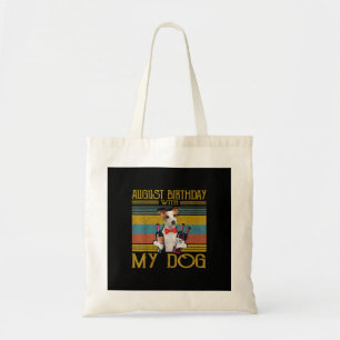 August Birthday With My Jack Russell Dog 2020 Tote Bag