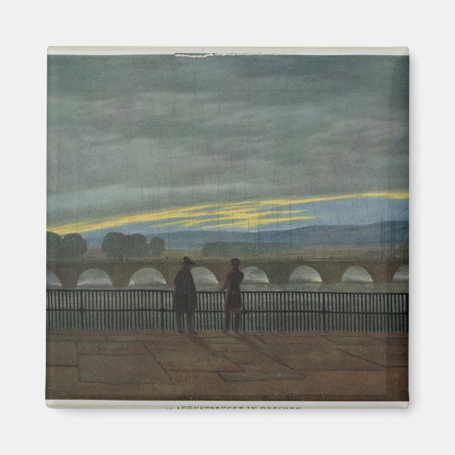 August Bridge in Dresden Magnet (Front)