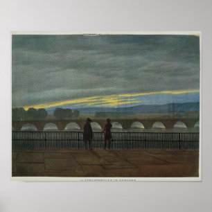 August Bridge in Dresden Poster