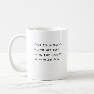 august coffee mug typography poetic cool nights