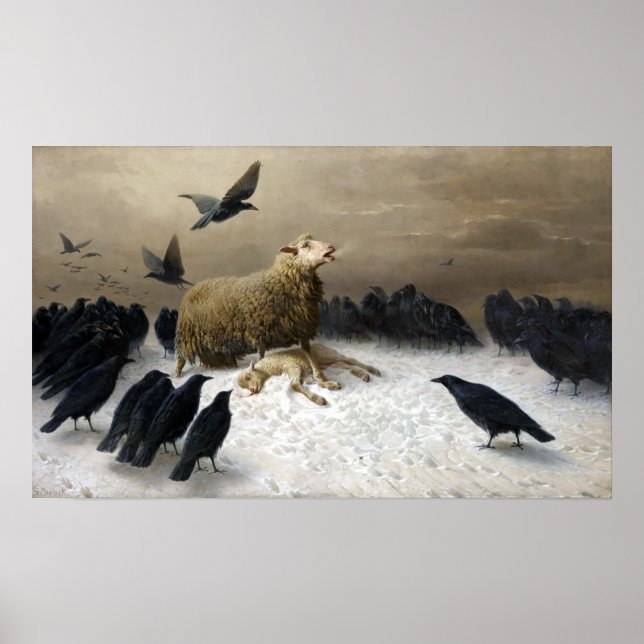 August Friedrich Albrecht Schenck Anguish Poster (Front)