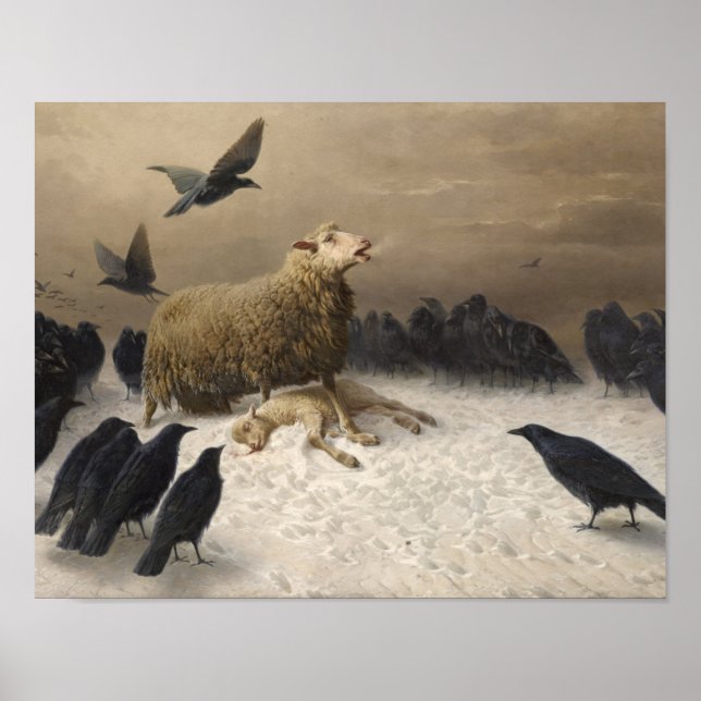 August Friedrich Schenck - Anguish Poster (Front)