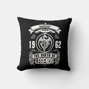 August Gift 1962 The Birth Of The Legends Cushion