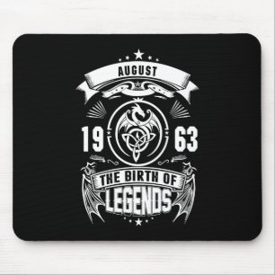 August Gift 1963 The Birth Of The Legends Mouse Pad