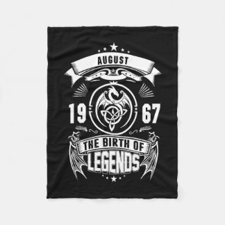 August Gift | 1967 The Birth Of The Legends Fleece Blanket