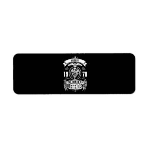 August Gift 1970 The Birth Of The Legends Return Address Label