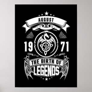 August Gift 1971 The Birth Of The Legends Poster