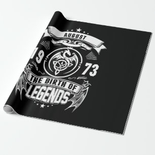 August Gift 1973 The Birth Of The Legends Wrapping Paper