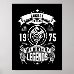 August Gift   1975 The Birth Of The Legends Poster