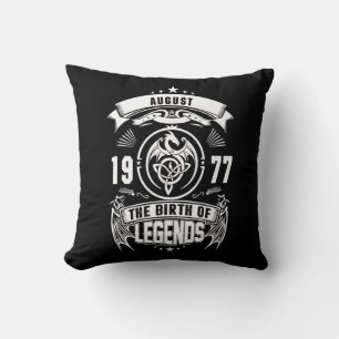 August Gift 1977 The Birth Of The Legends Cushion