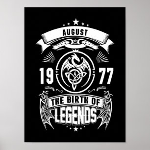 August Gift 1977 The Birth Of The Legends Poster
