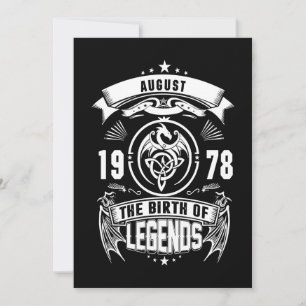 August Gift 1978 The Birth Of The Legends Holiday Card