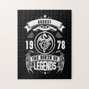 August Gift 1978 The Birth Of The Legends Jigsaw Puzzle
