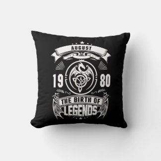 August Gift | 1980 The Birth Of The Legends Cushion