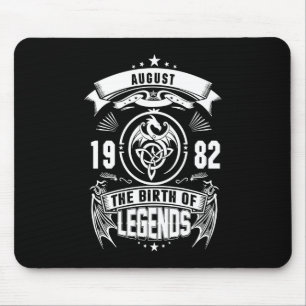 August Gift 1982 The Birth Of The Legends Mouse Pad