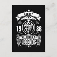 August Gift | 1986 The Birth Of The Legends