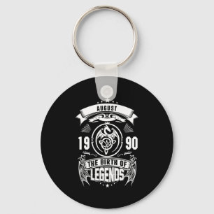 August Gift 1990 The Birth Of The Legends Key Ring