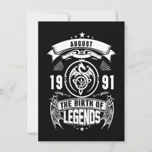August Gift   1991 The Birth Of The Legends Invitation