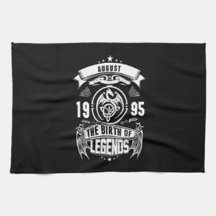 August Gift 1995 The Birth Of The Legends Tea Towel