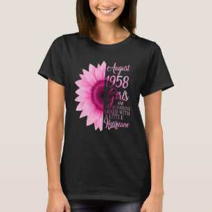 August Girl 1958 64 Years Of Being Sunshine Mixed T-Shirt