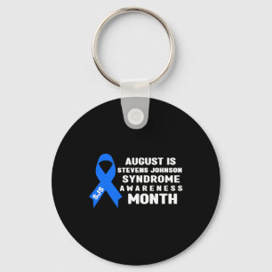 August Is Stevens-johnson Syndrome Awareness Month Key Ring